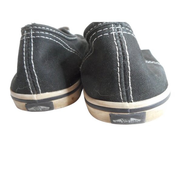 Vans Unisex Lace Up Low-Top Black Canvas Casual Sneaker Mens 6 Womans 7.5 - Picture 8 of 8